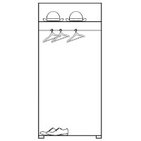 Шкаф Fadome Roma ROM1 фото №2 — интернет-магазин Desire.md