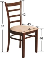 Стул Evelin Coco White/Gray NV-10 WP фото №2 — интернет-магазин Desire.md