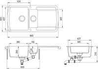 Chiuvetă de bucătărie Aquasanita Helika Lira SQL151 Beige imaginea #2 — magazin online Desire.md