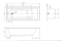 Cadă de baie VentoSpa Novaro 1700x700 imaginea #3 — magazin online Desire.md