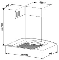 Вытяжка Tornado Eva 1200 (60) LED Black фото №3 — интернет-магазин Desire.md