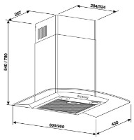 Вытяжка Tornado Eva 1200 (90) LED Inox фото №4 — интернет-магазин Desire.md