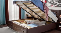 Кровать Ambianta Rio 1.8m Sonoma inchis