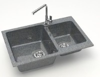 Кухонная мойка Marrbaxx Azel Z191Q8 Dark Gray фото №2 — интернет-магазин Desire.md