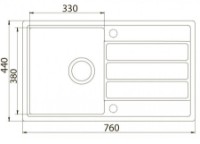 Chiuvetă de bucătărie Aquasanita Helika Eco-3 Sand imaginea #2 — magazin online Desire.md