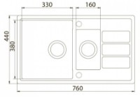 Chiuvetă de bucătărie Aquasanita Helika Eco-4 Sand imaginea #2 — magazin online Desire.md