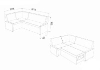 Кухонный уголок Ambianta Studio extensibil Cremona фото №3 — интернет-магазин Desire.md