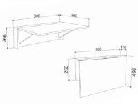Masă pentru bucătărie Ambianta Tina Alb Samoa imaginea #3 — magazin online Desire.md