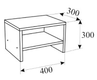 Noptieră Ambianta Bravo 300x300x400mm Cremona imaginea #2 — magazin online Desire.md