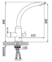 Baterie bucătărie Marrbaxx G011/Q1 White Ice imaginea #2 — magazin online Desire.md