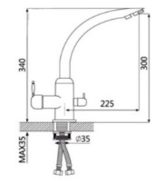 Смеситель для кухни Marrbaxx Matte M011/Q5 Sand фото №2 — интернет-магазин Desire.md