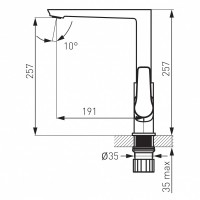 Baterie bucătărie Ferro Adore BDR4BLC imaginea #3 — magazin online Desire.md
