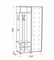 Прихожая Ambianta Mix Cremona фото №2 — интернет-магазин Desire.md