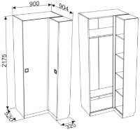 Dulap Ambianta Amigo Angular Gray imaginea #3 — magazin online Desire.md