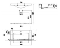 Умывальник Creavit Sera 85cm TF185 фото №2 — интернет-магазин Desire.md