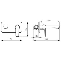 Baterie lavoar Ferro Adore BDR3PABLC imaginea #3 — magazin online Desire.md