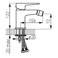 Baterie pentru bideu Ferro Adore BDR6BLC   imaginea #2 — magazin online Desire.md