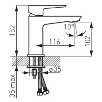 Baterie lavoar Ferro Adore BDR2   imaginea #2 — magazin online Desire.md