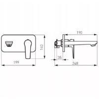 Baterie lavoar Ferro Adore White BDR3PA   imaginea #3 — magazin online Desire.md