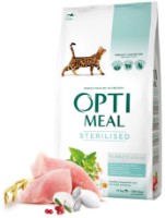 Hrană uscată pentru pisici Optimeal Adult Cat Sterilised Turkey & Oats 10kg