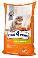 Hrană uscată pentru pisici Club 4 Paws Adult Cats Rabbit 14kg