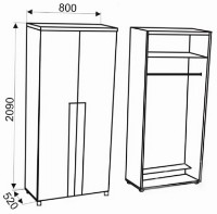 Dulap Ambianta Oscar 209x80cm Bardolino imaginea #2 — magazin online Desire.md