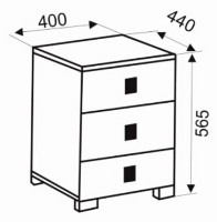 Dulăpior Ambianta Oscar 400x565mm Alb-Samoa imaginea #2 — magazin online Desire.md