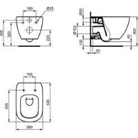 Унитаз Ideal Standard Tesi AquaBlade T007901 фото №2 — интернет-магазин Desire.md