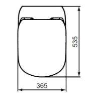 Capac de toaletă Ideal Standard Tesi Soft Close T352701
