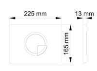 Кнопка смыва Visam Didim (223-001) фото №2 — интернет-магазин Desire.md