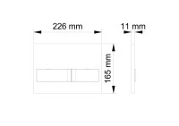 Кнопка смыва Visam Karina (226-003) фото №2 — интернет-магазин Desire.md