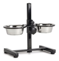 Стойка с двумя мисками для собак Beeztees Black 653559