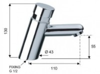 Смеситель для умывальника Remer Minimal TE18 фото №3 — интернет-магазин Desire.md