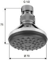 Cap de duș Remer 351AX imaginea #2 — magazin online Desire.md