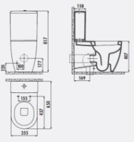 Унитаз Creavit Free FE360-00CB/MA410/KC0903.02.00/IT5130 фото №3 — интернет-магазин Desire.md