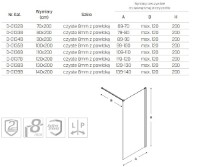 Душевая перегородка New Trendy Velio D-0136B 110x200 (13770) фото №3 — интернет-магазин Desire.md