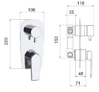 Baterie de duș Remer Atmos 93 imaginea #2 — magazin online Desire.md