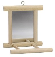 Jucărie pentru păsări Beeztees Wooden Pole with Mirror (5080)