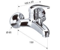 Смеситель для ванны Remer Kiss 05 2 фото №2 — интернет-магазин Desire.md