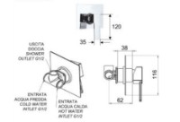 Baterie de duș Remer Qubika 30 M imaginea #3 — magazin online Desire.md