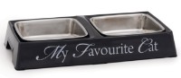 Bol pentru pisici Beeztees Double My Fav Cat (650633)