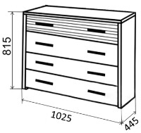 Comodă Ambianta Clasic Cremona imaginea #2 — magazin online Desire.md
