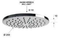 Cap de duș Remer 354EC20X  imaginea #2 — magazin online Desire.md