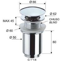 Ventil pentru lavoare Remer 904CC114 imaginea #2 — magazin online Desire.md