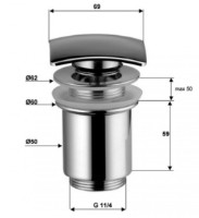 Ventil pentru lavoare Remer 904SCC114 imaginea #2 — magazin online Desire.md