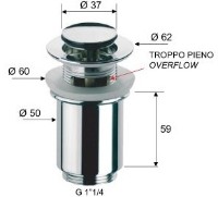 Донный клапан Remer 906CC114 фото №2 — интернет-магазин Desire.md