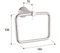 Держатель для полотенец Remer DE 44  фото №2 — интернет-магазин Desire.md