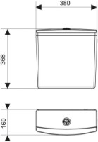 Бачок для унитаза Wirquin DEFI (50717359) фото №2 — интернет-магазин Desire.md