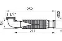 Sifon pentru lavoar Wirquin Senzo (31560002) imaginea #2 — magazin online Desire.md