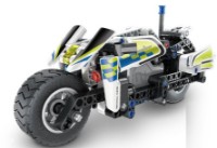 Set de construcție XTech Pull Back Police Motorbike 193 pcs (5806)